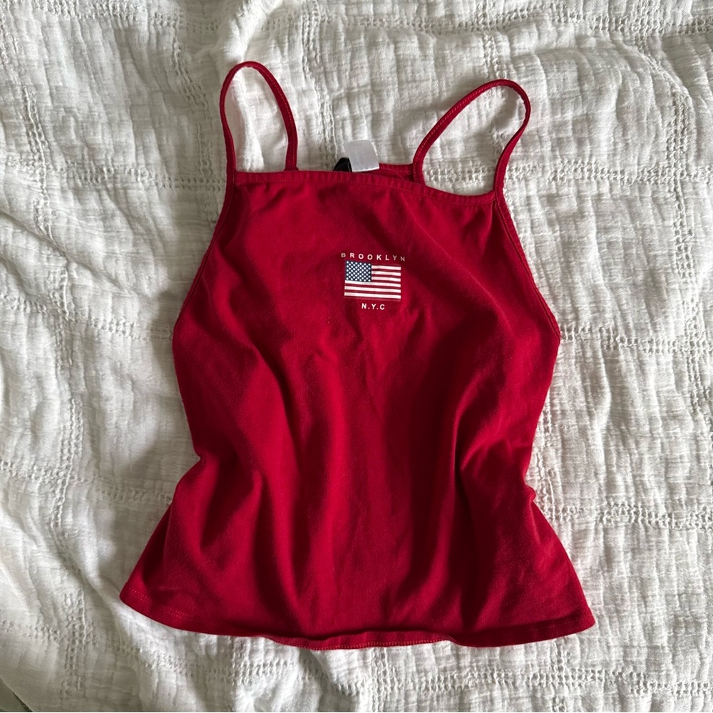 Red Brooklyn NYC Women's Crop Top
